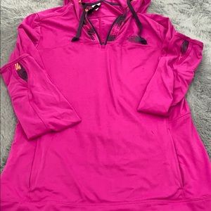 north face pink sweater